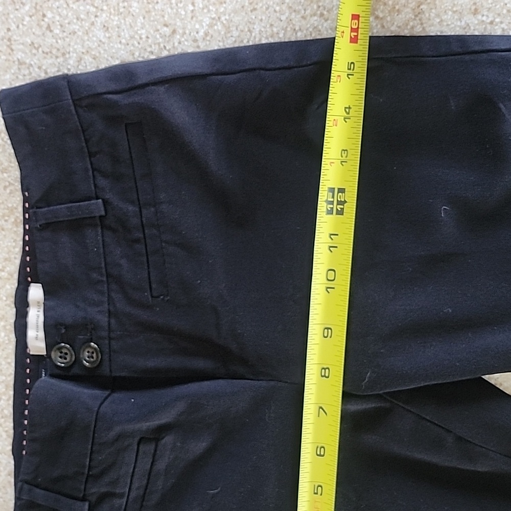 Anthropologie The Essential Slim Black Trousers Size 0 - Picture 12 of 16